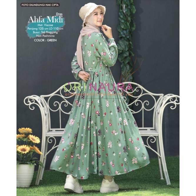 AHFA MIDI DRESS ORI NAURA
