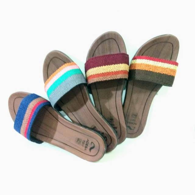  Sandal  wanita  selop turki  ethnic webing Shopee Indonesia