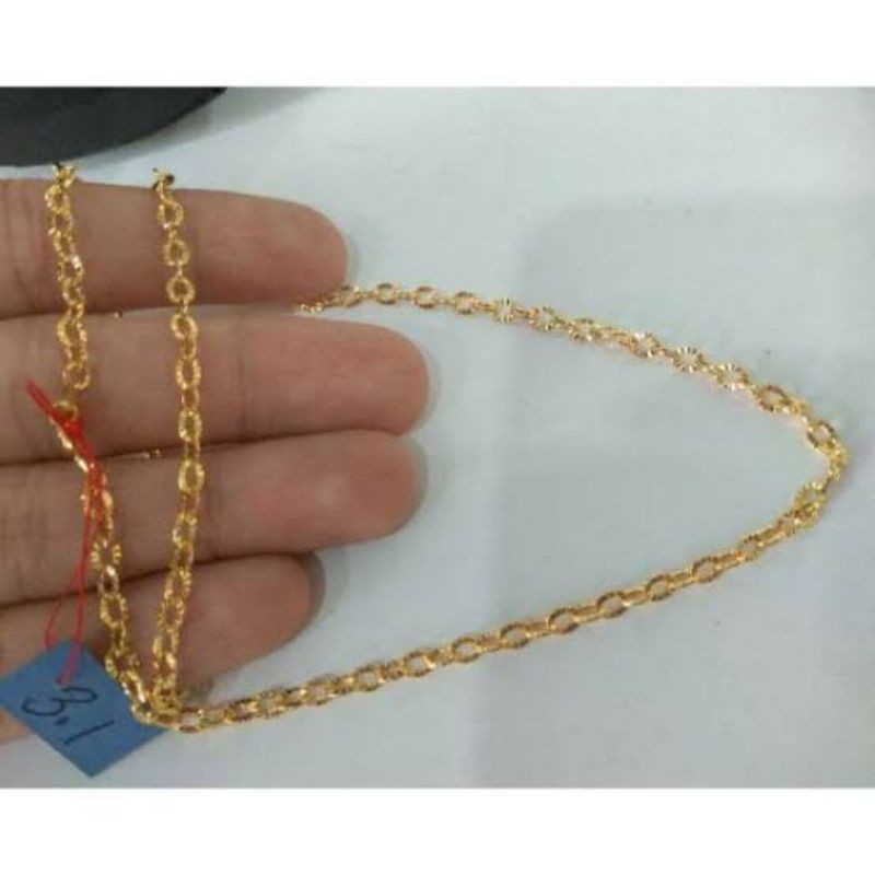 kalung emas muda berat 2 grm kadar 15%