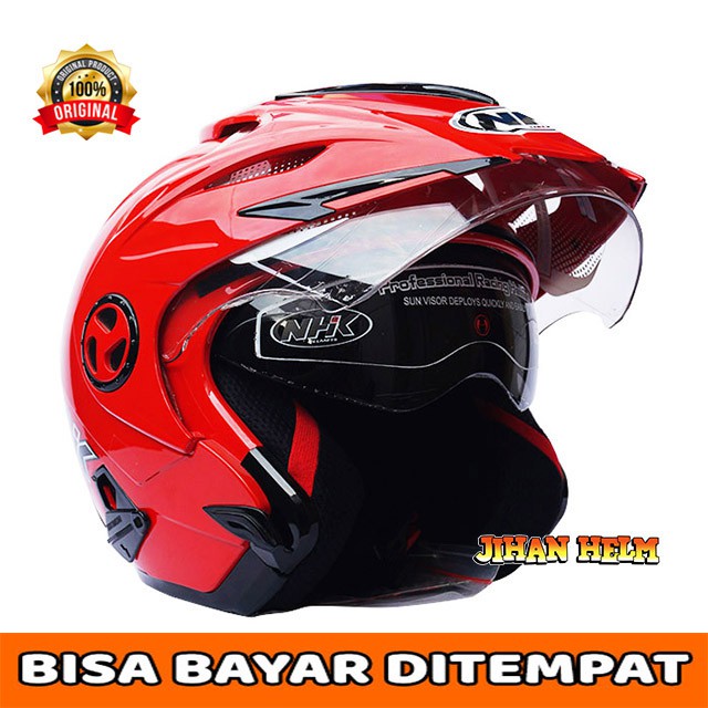 HELM / NHK / HELM NHK / HELM NHK AVIATOR FIRE RED ORIGINAL SNI TERMURAH