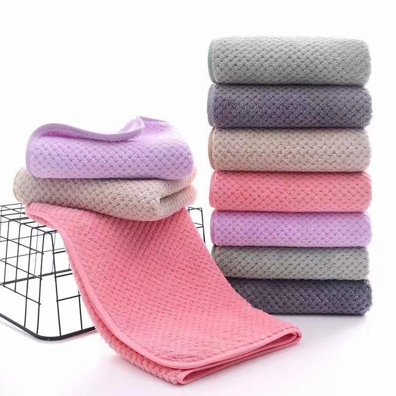 Handuk mandi dewasa pria wanita ukuran 70x140 cm microfiber bulu handuk polos handuk import jumbo