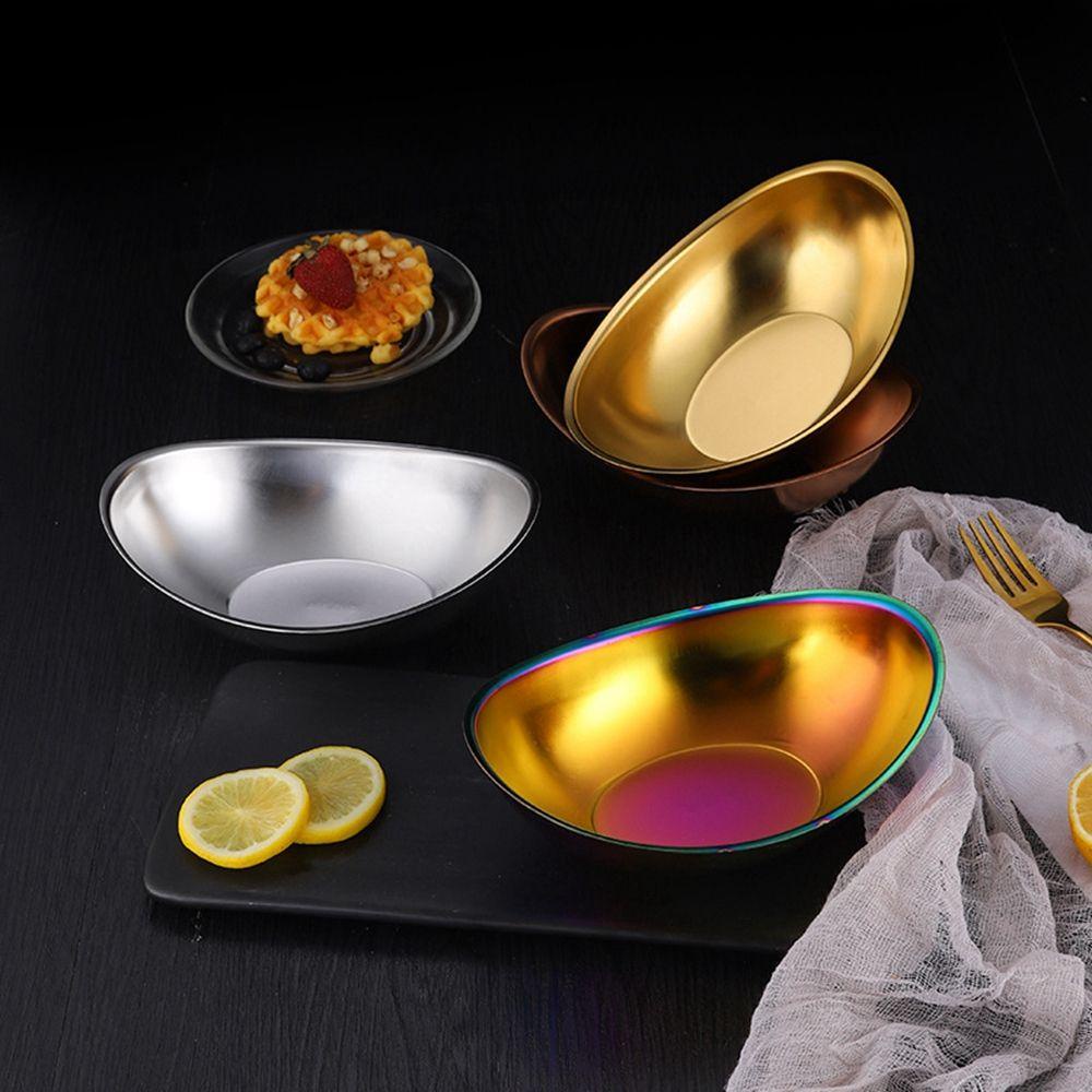 [Elegan] Salad Bowl Creative Tebal Rotisserie Gadget Dapur Piring Snack Alat Makan