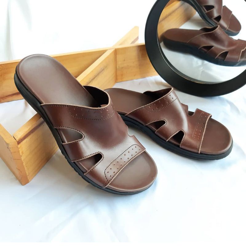 SANDAL KULIT GARUT/SANDAL KULIT PRIA/SANDAL PRIA KULIT SAPI ASLI PREMIUM