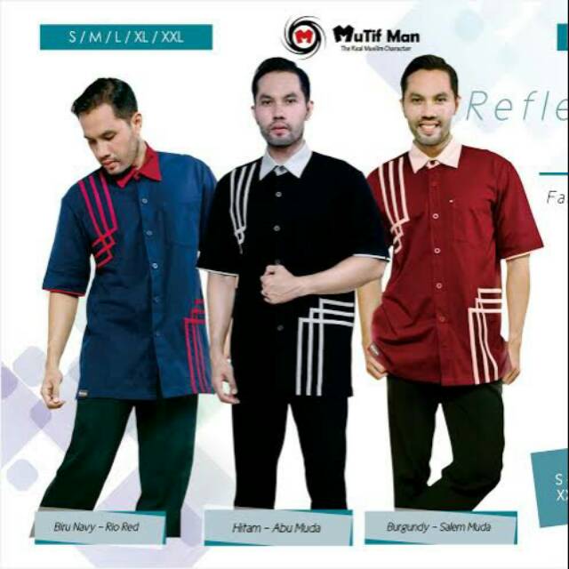 Mutif MM 23 Hitam | Koko Lengan Pendek