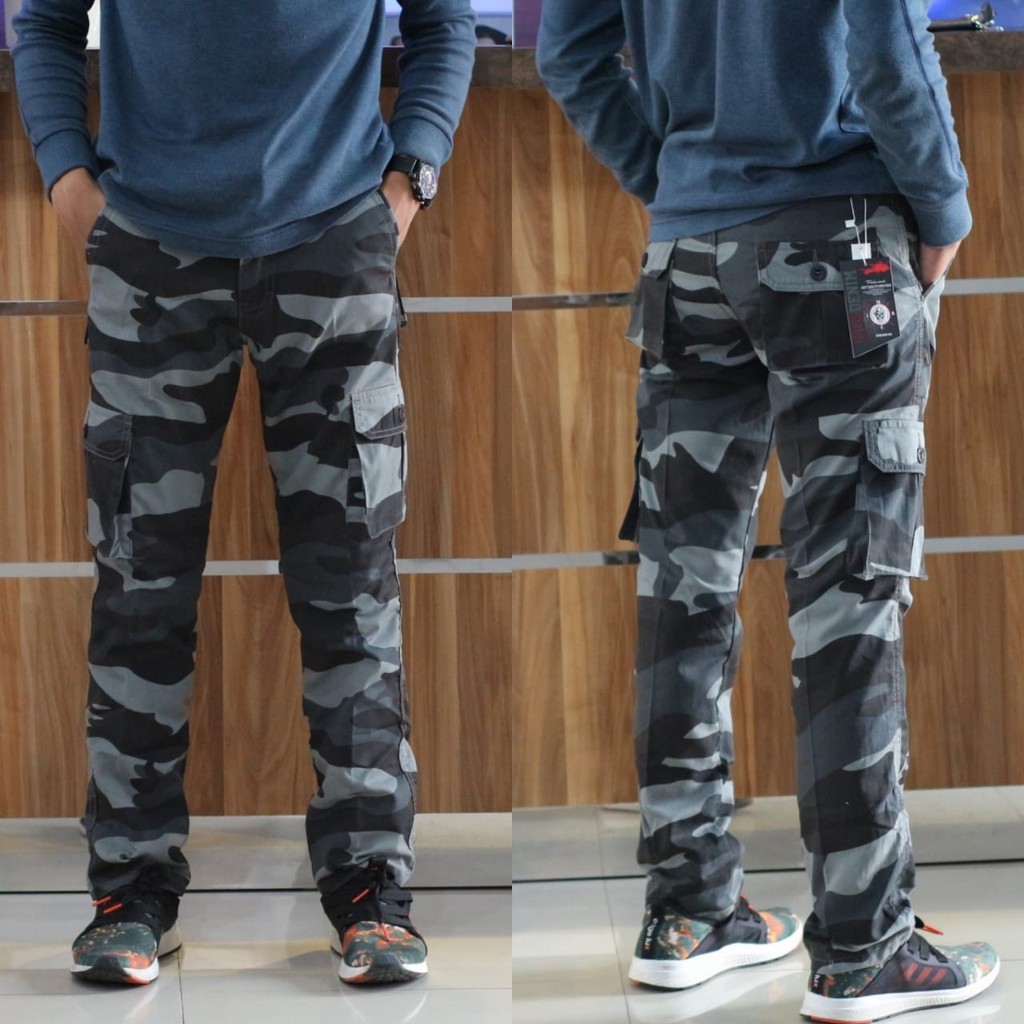 Celana cargo panjang army Pria Surfing Distro Premium Renang Pantai Santai Kolor no Cargo