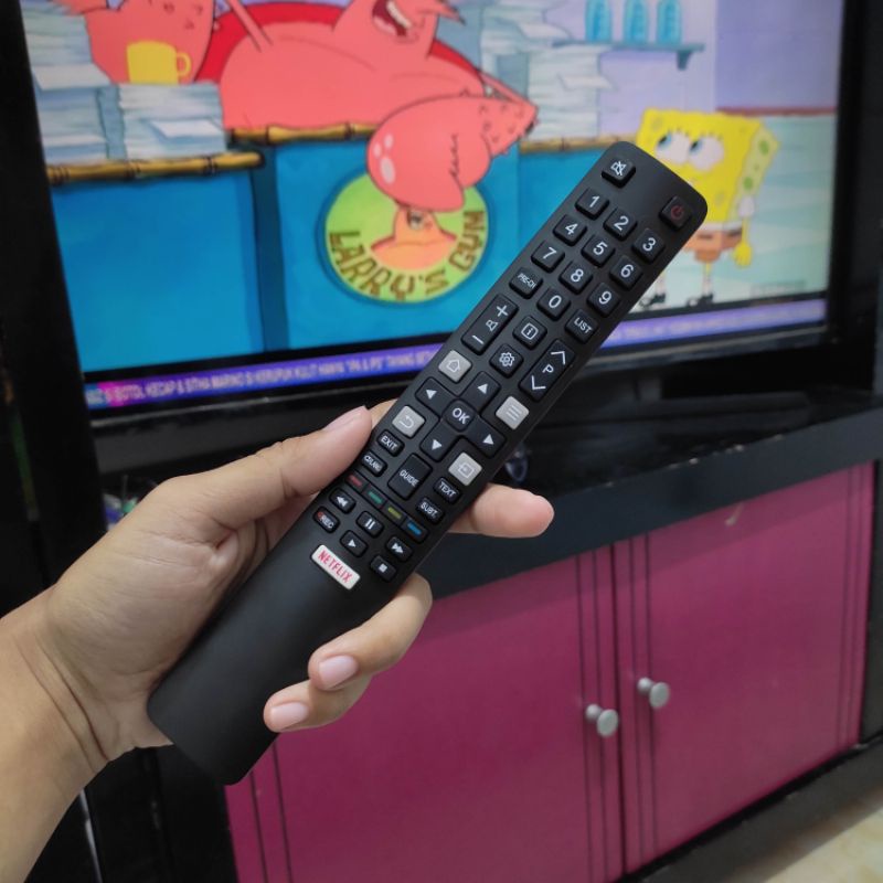 Remot TCL Smart TV Android TV 100% New Terbaru Dengan Netflix - Remot TCL LED Smart Android TV - Rem