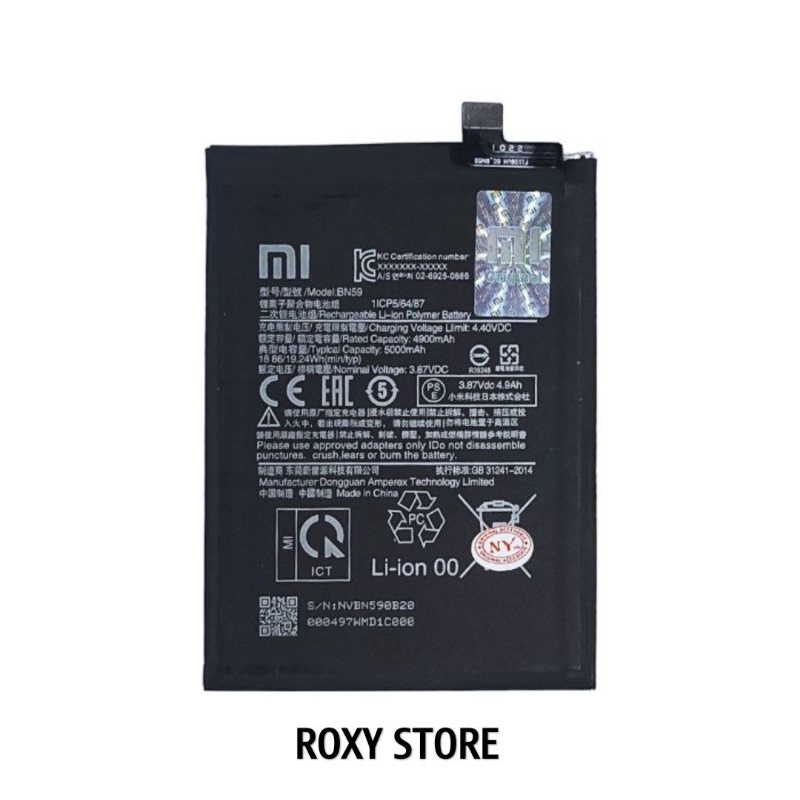 Baterai Xiaomi Redmi Note 10S - BN59 Original