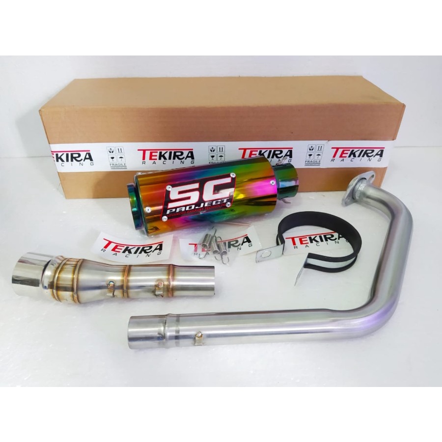 Knalpot Kolong New CB150 CB150R Led StreetFire Old SC Project Pelangi - cb150r new BERKUALITAS