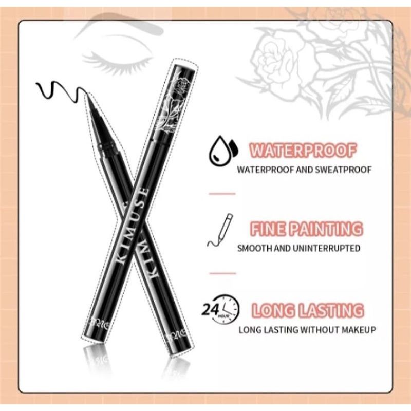 [READY STOCK] KIMUSE EYELINER WATERPROOF | EYELINER KIMUSE | EYELINER WATERPROOF | EYELINER ANTI AIR | EYELINER MURAH | EYELINER ANTI LUNTUR