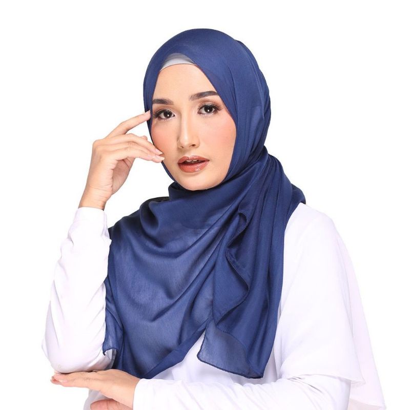 scarf elzatta hijab segi empat polos