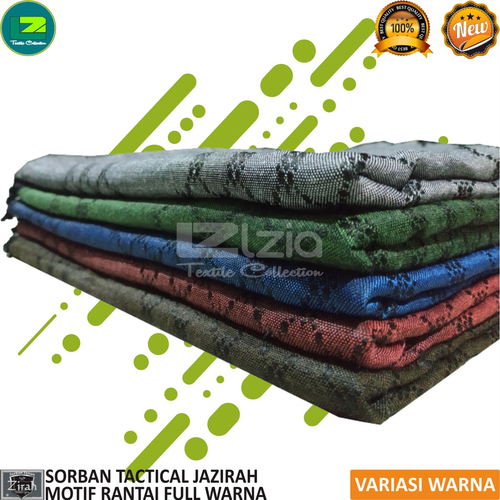 SORBAN TACTICAL SORBAN MOTIF RANTAI JAZIRAH FULL WARNA