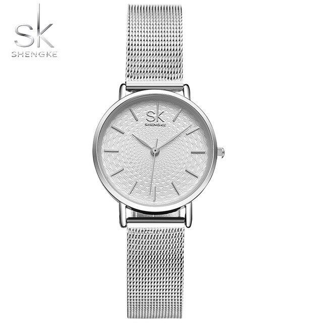 SHENGKE 0006 Jam Tangan Wanita Analog Rantai Pasir WK-SBY