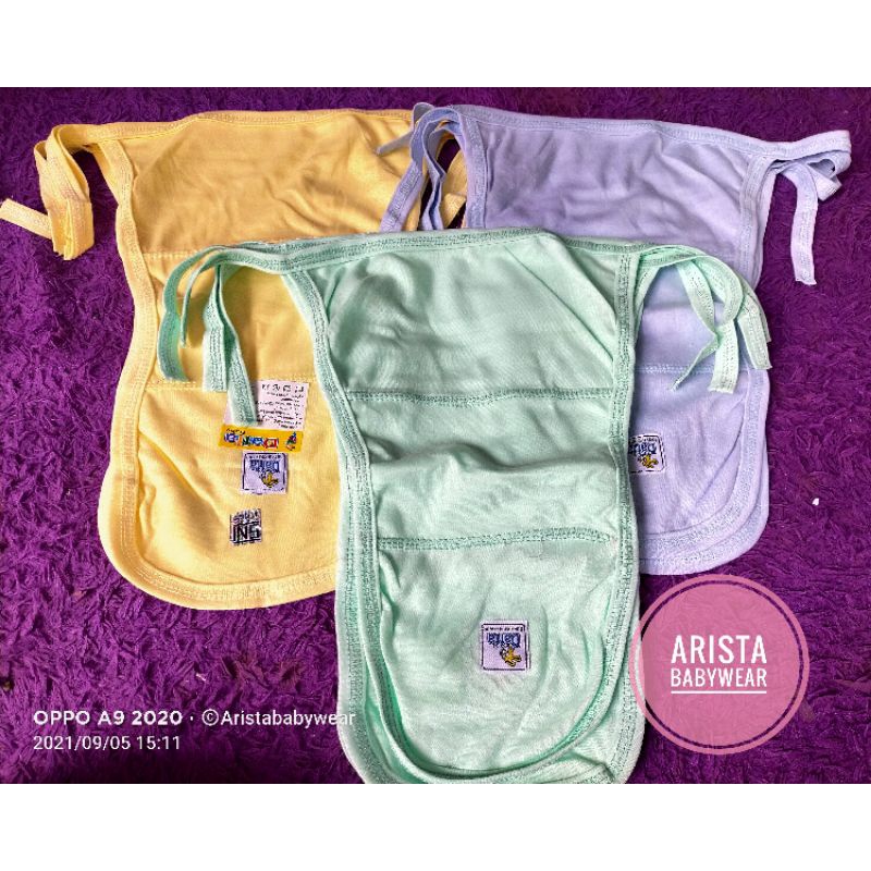 SNI DAFFA - 3PCS POPOK BAYI D/N(DOUBLE NIT) FULL WARNA BEST QUALITY