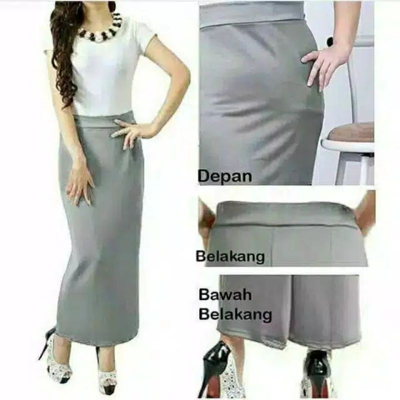 ROK SPAN PANJANG SCUBA PREMIUM MAXI SKIRT / ROK SPAN HITZ(1kg muat 4pcs) (COD)