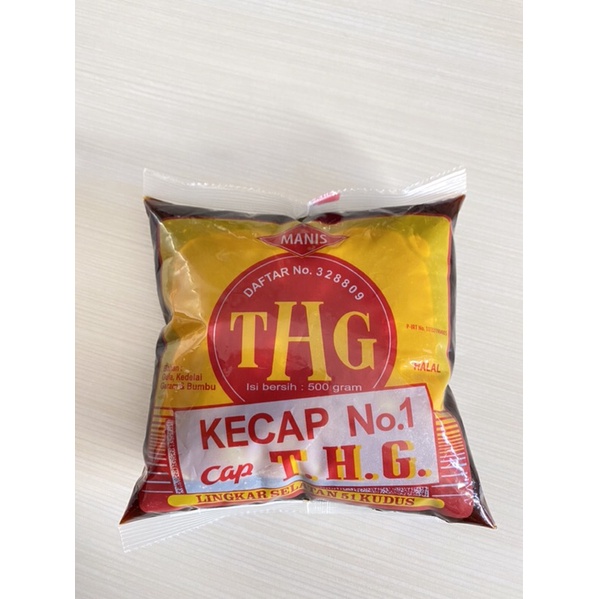 

Kecap Manis No.1 cap THG asli Kudus kemasan plastik 500 gram