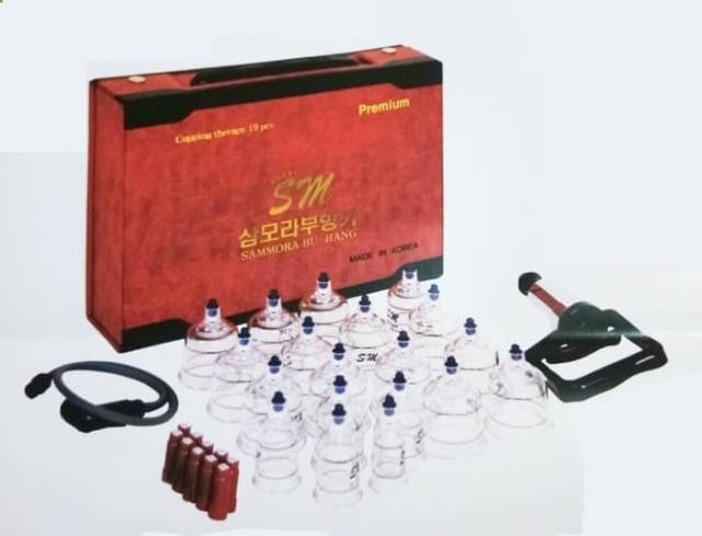 Alat Bekam Sammora Premium isi 19 Cup Sammora Merah Premium Original Korea