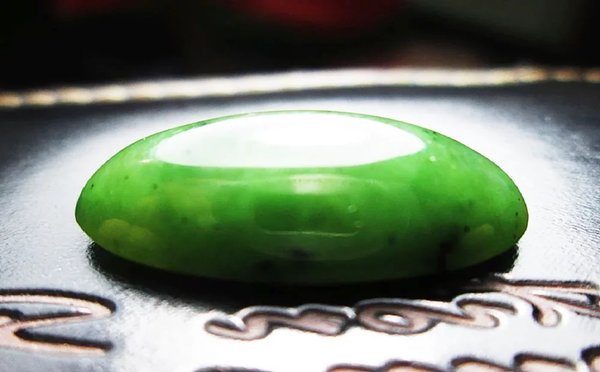 Natural Nephrite Jade Giok Aceh batu akik size jumbo 33mm