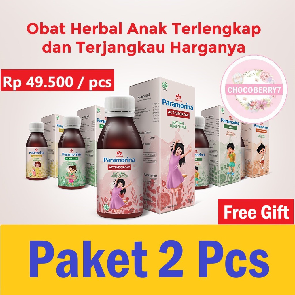 Paramorina Madu Herbal Anak Vitabumin Paramorina Paket 2 PCS - MIX