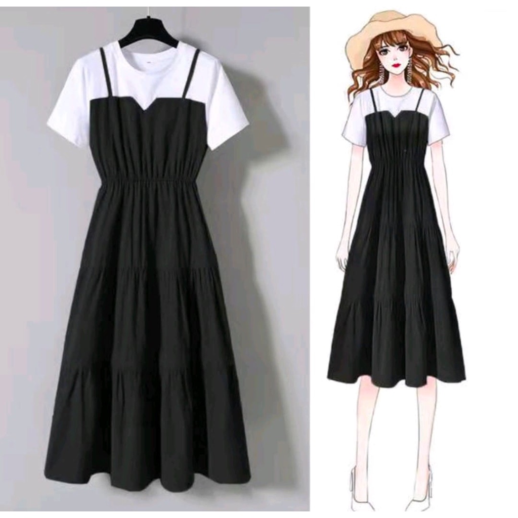 Dress Korean Style / Midi Dress Korea / Dress Lisa