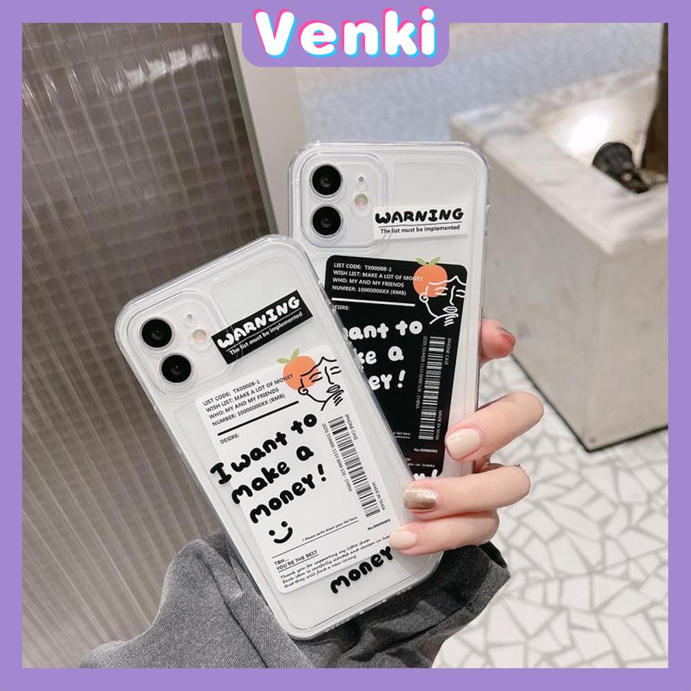 Casing Silikon Tpu Iphone 13 Pro Max 12 Pro Max 11 Pro Max 7 Plus Xr Xs Max 7 8 Shockproof Motif Label Hitam Putih