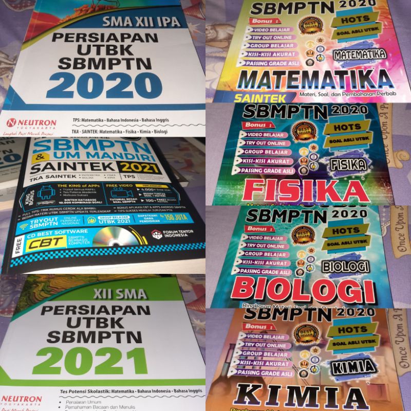 PRELOVED BUKU WANGSIT, THE KING, NEUTRON SAINTEK 2020-2021