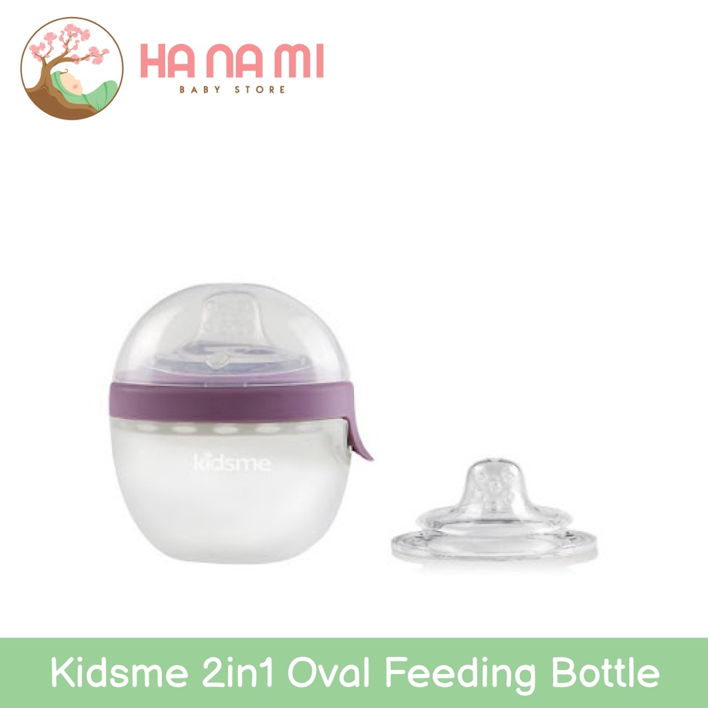 Kidsme 2 in 1 Oval Feeding Bottle