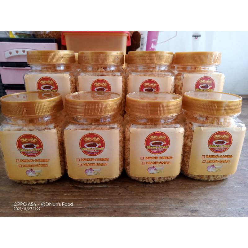 

BAWANG PUTIH CINCANG GORENG / MINCED GARLIC