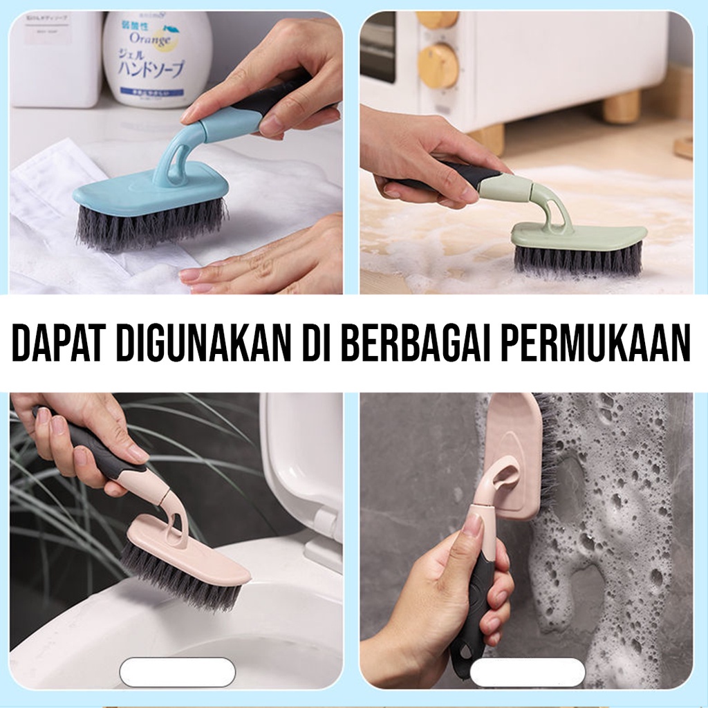 SIKAT PEMBERSIH LANTAI KAMAR MANDI SERBAGUNA DENGAN HANDLE/ PEGANGAN SEDANG