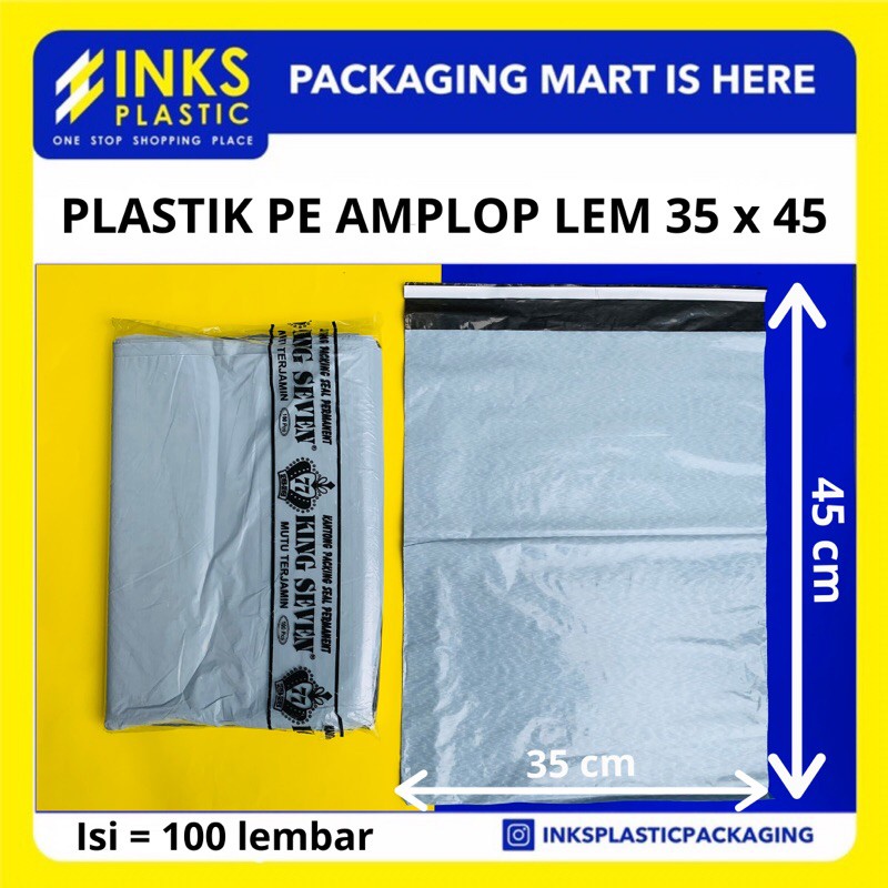 

PLASTIK PACKAGING AMPLOP POLYMAILER 35x45