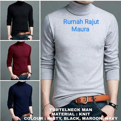 TURTELNECK MAN/ SWEATER RAJUT PRIA / ATASAN RAJUT PRIA