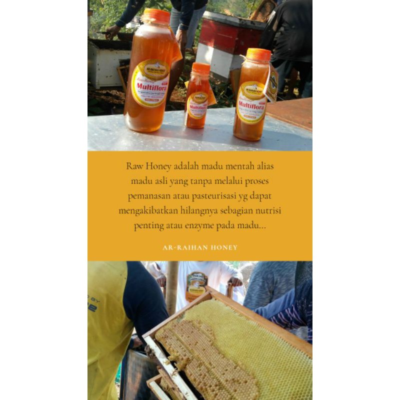 

Madu Multiflora 650gr by Ar Raihan Honey / madu murni yang terjamin keaslian dan kualitasnya