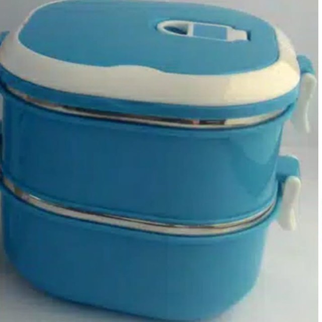 Rantang Kabuto Stainless Persegi Luch Box 2Layer BL4218-2
