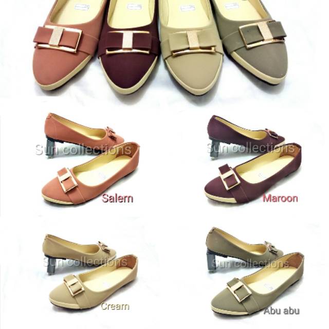 SUN ANGELA - Flatshoes Wanita Kerja Casual Santai