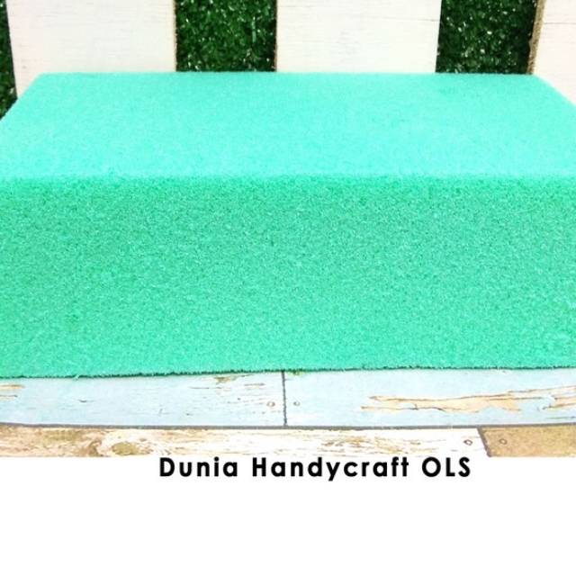 Floral Foam / Busa Hijau / Gabus Bunga / Oasis Kering Bunga Artificial