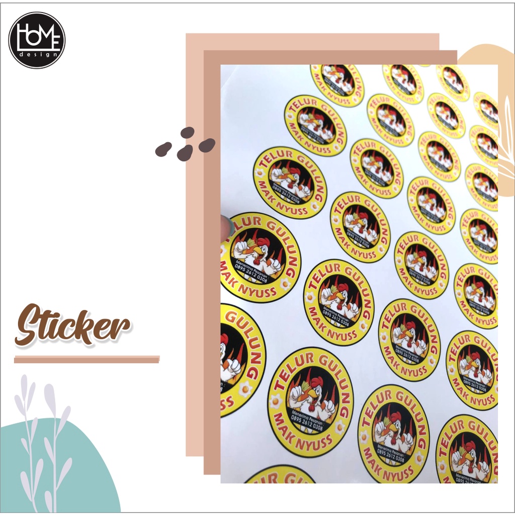 

cetak Stiker Vinyl / Cetak Stiker Label Kemasan / Label Usaha Makanan / Cetak Label Minuman Perlembar A3+