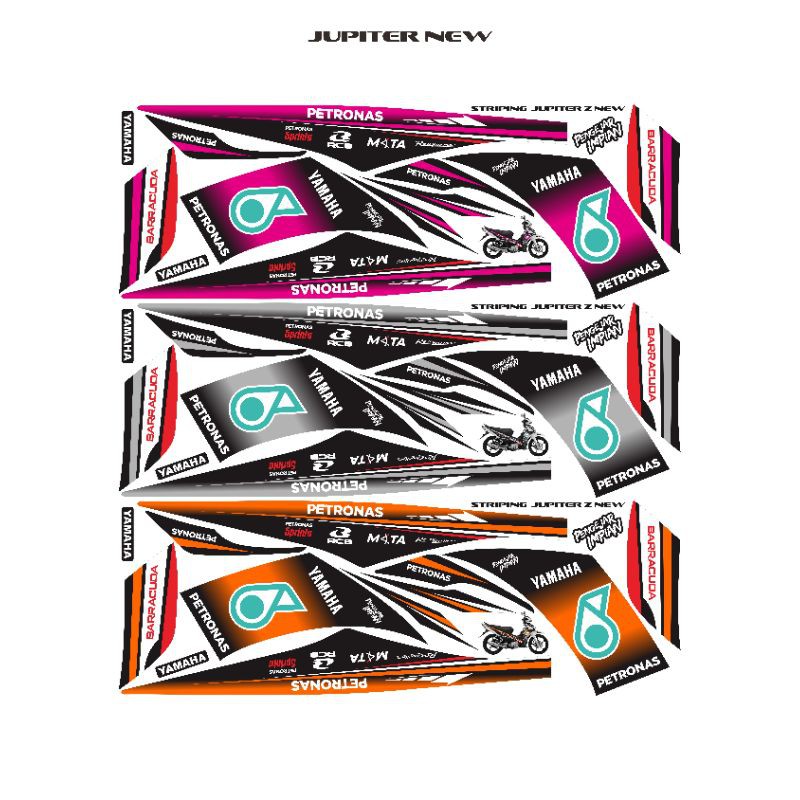 STRIPING STICKER JUPITER Z ROBOT 2010/2012 PETRONAS