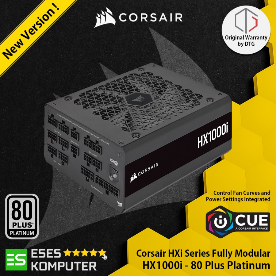 PSU Corsair HXi Series HX1000i 1000Watt 80 Plus Platinum Fully Modular