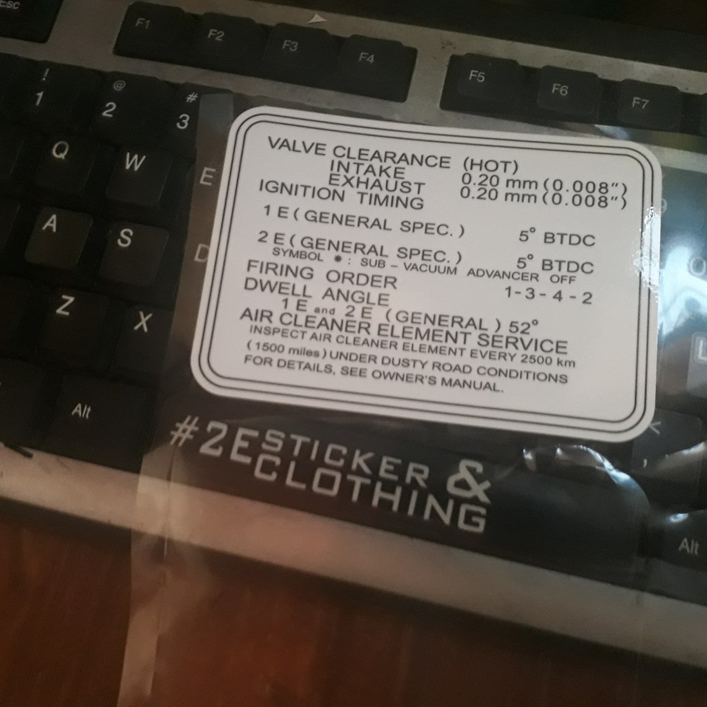 Stiker Kap Mesin Toyota Starlet Kapsul