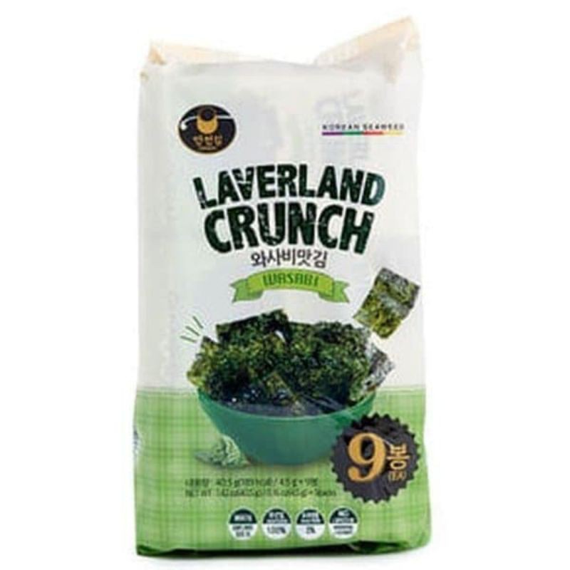 

MANJUN LAVERLAND CRUNCH WASABI 9X45GR