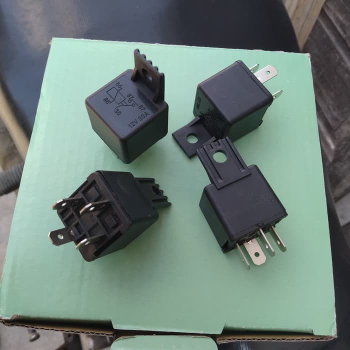 Relay Kaki 4 Klakson Keong Dc Murah 12V 30A E063 Mobil Motor Universal