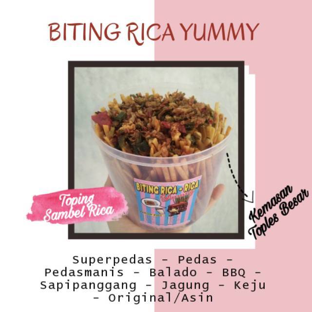 BITING TEPAK/TOPLES BESAR SAMBAL RICA - RICA