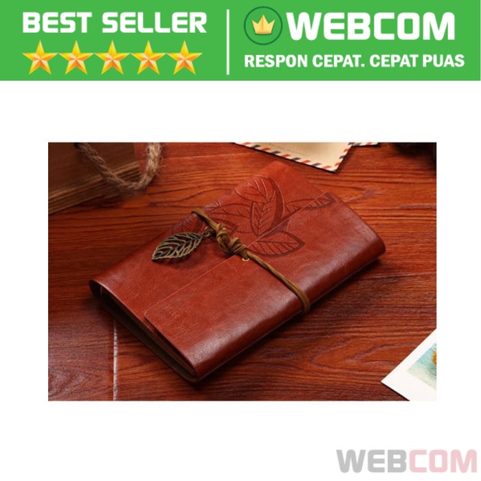 

CODE633 Notebook Leather Retro Binder Buku Notes Memo Kulit Classic A6