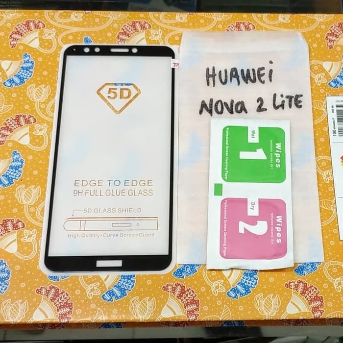 Tempered glass full Huawei nova 2 LITE kaca gorila glass full mantap