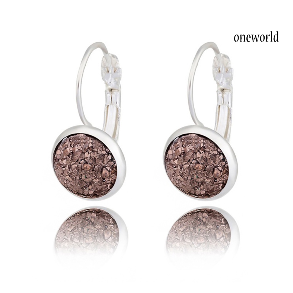 OW@ Women's Luxury Shiny Rhinestone Drop Leverback Earrings Cocktail Party Gift