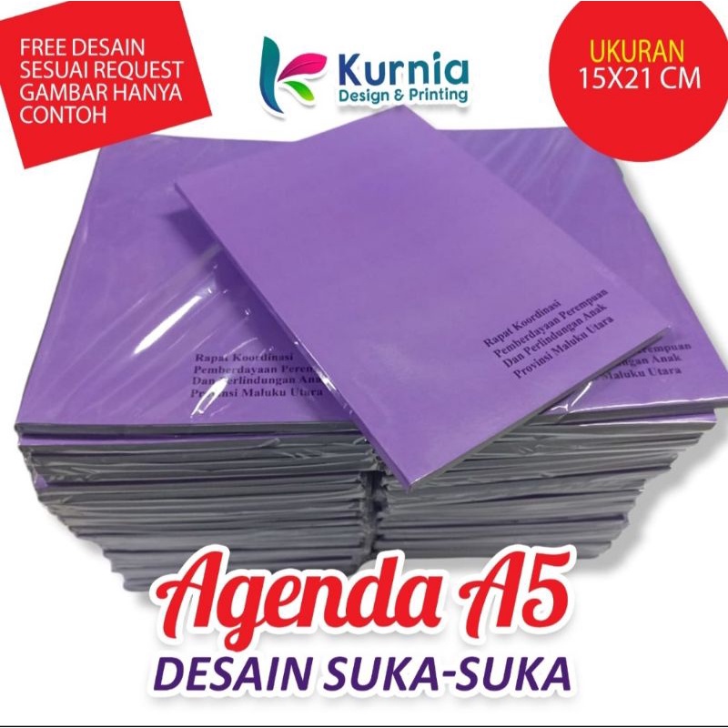 

buku agenda custom A5. Notebook A5, blockote a5 free desain murah 2022