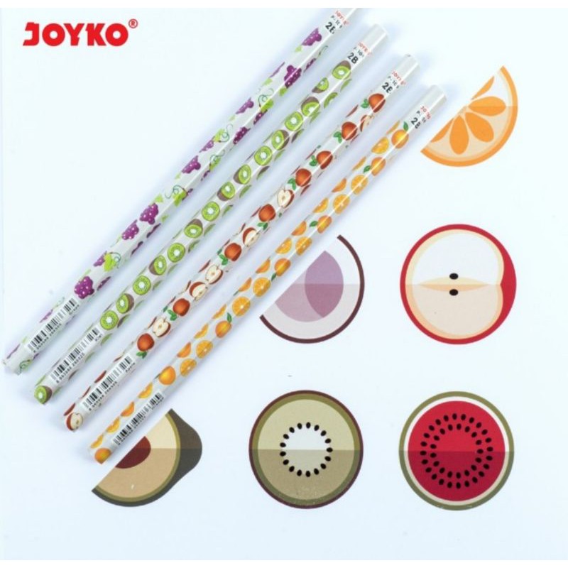 

Pensil Joyko Motif Buah isi 4 pcs