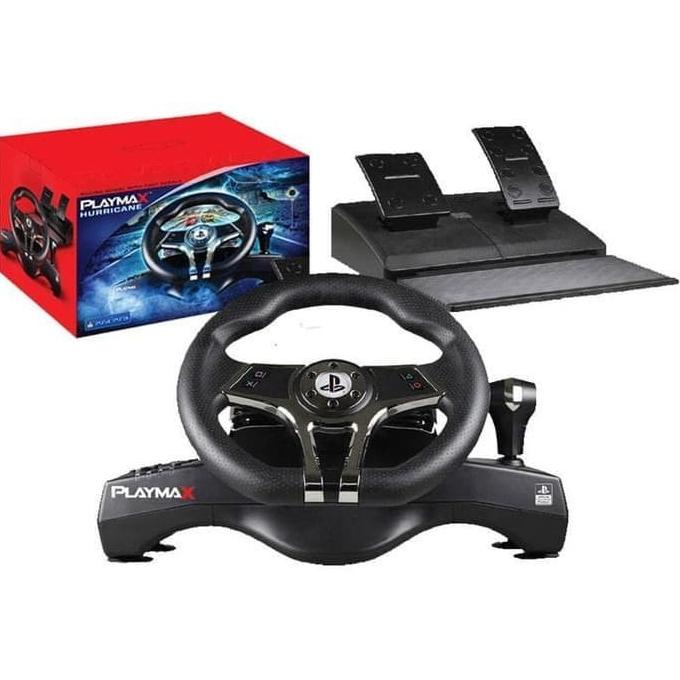 PLAYMAX Hurricane Steering wheel for PS4 & PS3