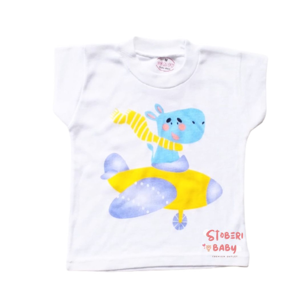 stoberi baby - KAOS ONECK MOTIF ANAK kaos dalam oblong anak laki2 dan perempuan newborn-4thn