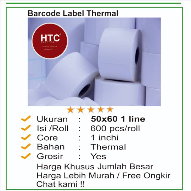 

LABEL THERMAL 50X60
