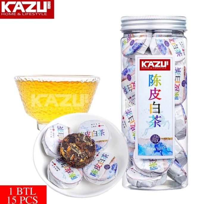 

[COD] KAZU T18 CHINESE TEA CHEN PI BAI CHA 15PCS KALENG PU ER CHA MIX TEA [COD]